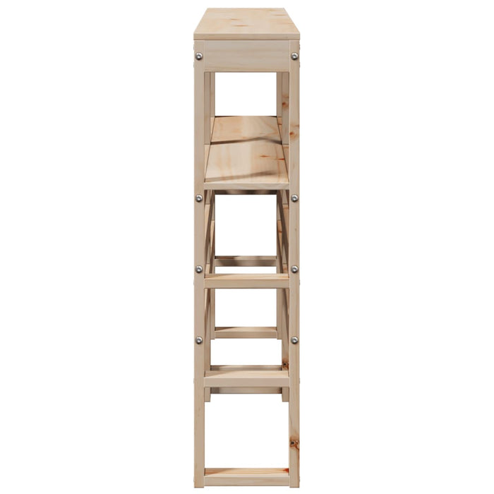 Testiera con Ripiani 120 cm in Legno Massello di Pino 850890