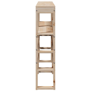 Testiera con Ripiani-Testata contenitore 120 cm in Legno Massello di Pino 451728