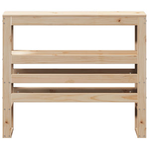 Testiera con Ripiani 100 cm in Legno Massello di Pino 850893