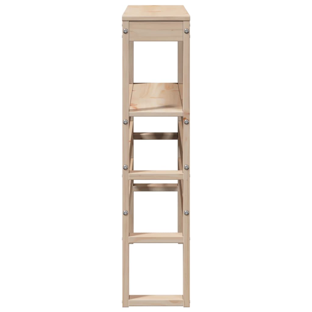 Testiera con Ripiani 100 cm in Legno Massello di Pino 850893