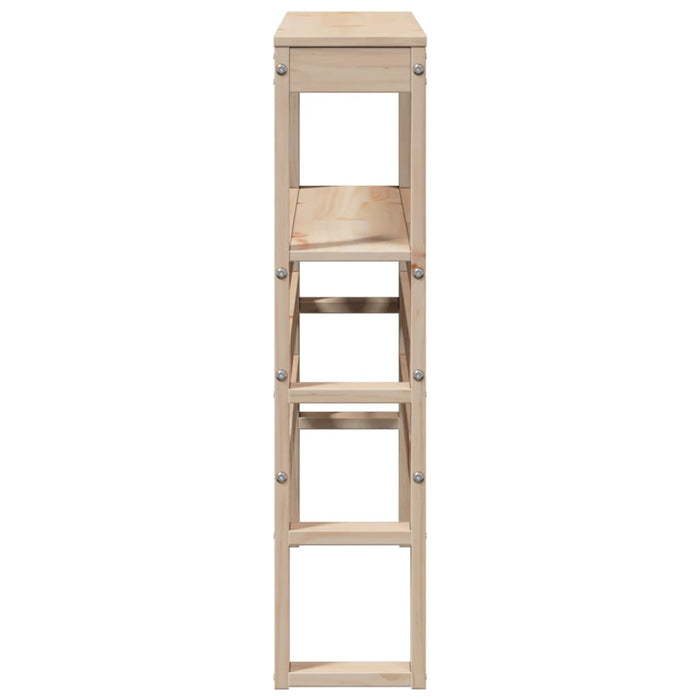 Testiera con Ripiani 100 cm in Legno Massello di Pino 850893