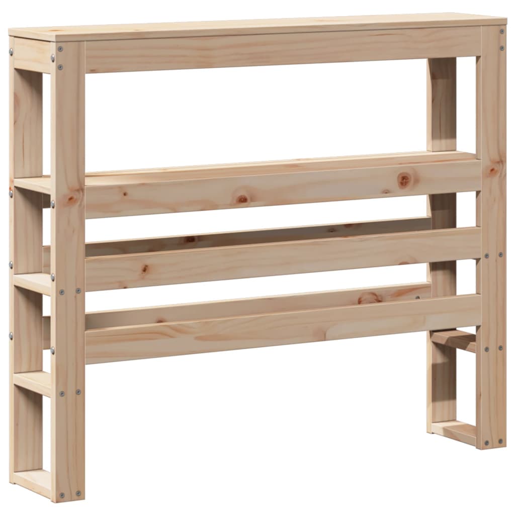 Testiera con Ripiani 75 cm in Legno Massello di Pino 850899