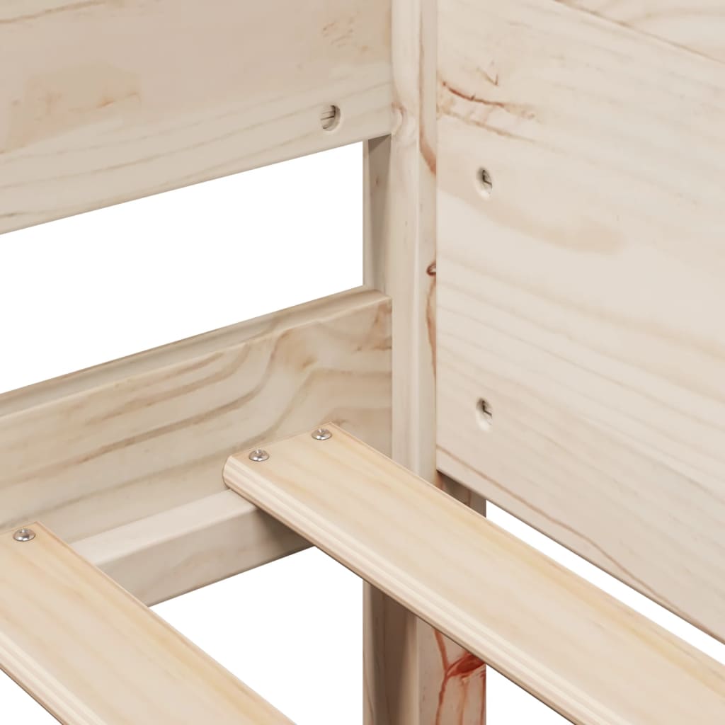 Letto senza Materasso 90x200 cm in Legno Massello di Pino 850914