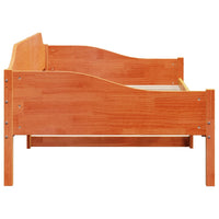 Letto senza Materasso Marrone Cera 90x200 cm Legno di Pino 850916