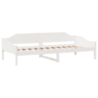 Letto senza Materasso Bianco 90x190 cm in Legno Massello Pino 850918