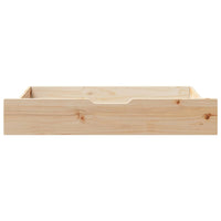 Cassettoni da Letto con Ruote 2 pz 95x55x17 cm in Legno di Pino