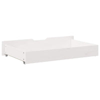 Cassettoni da Letto 2 pz Bianchi 95x55x17cm Legno Massello Pino