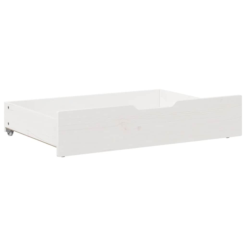 Cassettoni da Letto 2 pz Bianchi 85x55x17 cm in Legno di Pino 850927