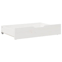 Cassettoni da Letto 2 pz Bianchi 85x55x17 cm in Legno di Pino 850927