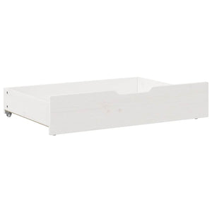 Cassettoni da Letto 2 pz Bianchi 85x55x17 cm in Legno di Pino 850927