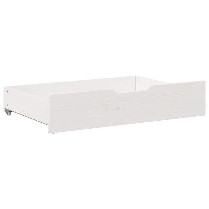 Cassettoni da Letto 2 pz Bianchi 85x55x17 cm in Legno di Pino 850927