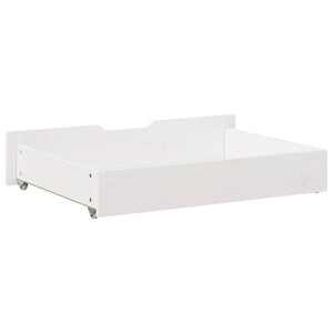 Cassettoni da Letto 2 pz Bianchi 85x55x17 cm in Legno di Pino 850927