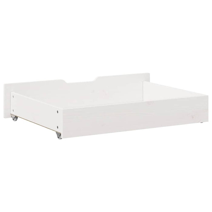 Cassettoni da Letto 2 pz Bianchi 85x55x17 cm in Legno di Pino 850927