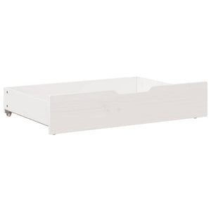 Cassettoni da Letto 2 pz Bianchi 80x55x17 cm in Legno di Pino 850930