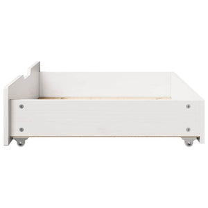 vidaXL Cassettoni da Letto 2 pz Bianchi 80x55x17 cm in Legno di Pino