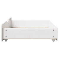 Cassettoni da Letto 2 pz Bianchi 80x55x17 cm in Legno di Pino 850930