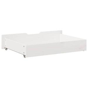 vidaXL Cassettoni da Letto 2 pz Bianchi 80x55x17 cm in Legno di Pino