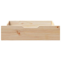 vidaXL Cassettoni da Letto con Ruote 2 pz 75x55x17 cm in Legno di Pino