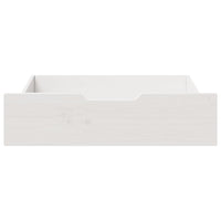 Cassettoni da Letto 2 pz Bianchi 75x55x17 cm in Legno di Pino 850933