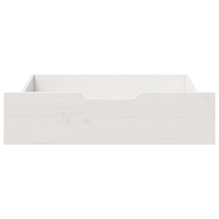 Cassettoni da Letto 2 pz Bianchi 75x55x17 cm in Legno di Pino 850933