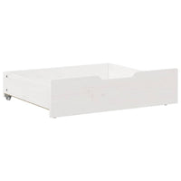 Cassettoni da Letto 2 pz Bianchi 75x55x17 cm in Legno di Pino 850933