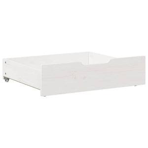 Cassettoni da Letto 2 pz Bianchi 75x55x17 cm in Legno di Pino 850933