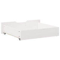 Cassettoni da Letto 2 pz Bianchi 75x55x17 cm in Legno di Pino 850933