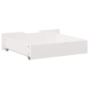 Cassettoni da Letto 2 pz Bianchi 75x55x17 cm in Legno di Pino 850933