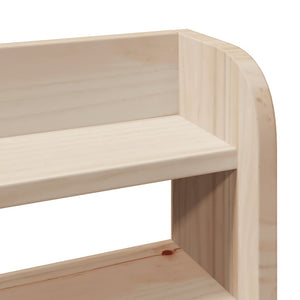 Testiera con Ripiani 90 cm in Legno Massello di Pino