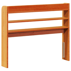 Testiera con Ripiani Marrone Cera 75 cm Legno Massello di Pino 850967
