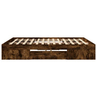 Giroletto senza Materasso Rovere Fumo 180x200 cm in Truciolato 3295454