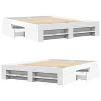 Giroletto-Struttura Letto Bianco 150x200 cm in Legno Multistrato 543093