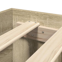 Giroletto senza Materasso-Struttura Letto Rovere Sonoma 150x200cm in Truciolato 416637