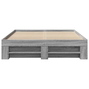 Giroletto-Struttura Letto Grigio Sonoma 140x200 cm in Legno Multistrato 974557