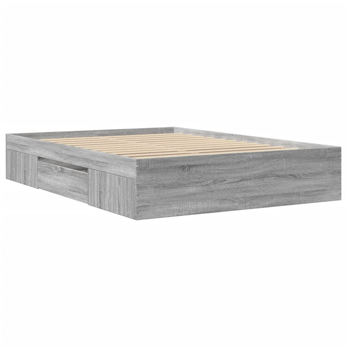 Giroletto-Struttura Letto Grigio Sonoma 140x200 cm in Legno Multistrato 974557