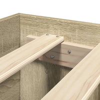 Giroletto senza Materasso-Struttura Letto Rovere Sonoma 120x190cm in Truciolato 900468