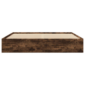 Giroletto senza Materasso Rovere Fumo 200x200 cm in Truciolato 3295629