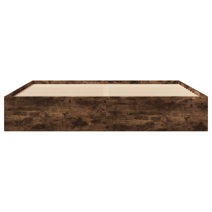 Giroletto senza Materasso Rovere Fumo 200x200 cm in Truciolato 3295629