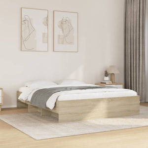 Giroletto senza Materasso-Struttura Letto Rovere Sonoma 150x200cm in Truciolato 620340