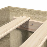 Giroletto senza Materasso-Struttura Letto Rovere Sonoma 90x200 cm in Truciolato 913372