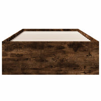 Giroletto senza Materasso-Struttura Letto Rovere Fumo 90x190 cm in Truciolato 752860