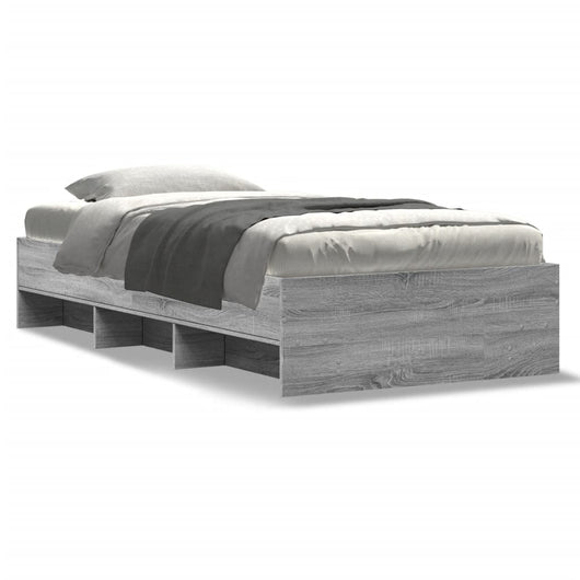 Giroletto-Struttura Letto Grigio Sonoma 90x190 cm in Legno Multistrato 928180