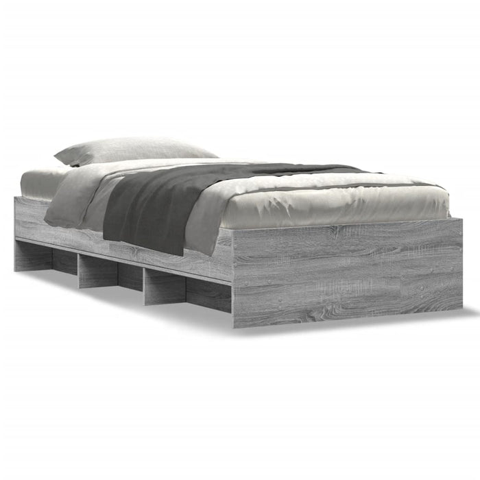Giroletto-Struttura Letto Grigio Sonoma 90x190 cm in Legno Multistrato 928180