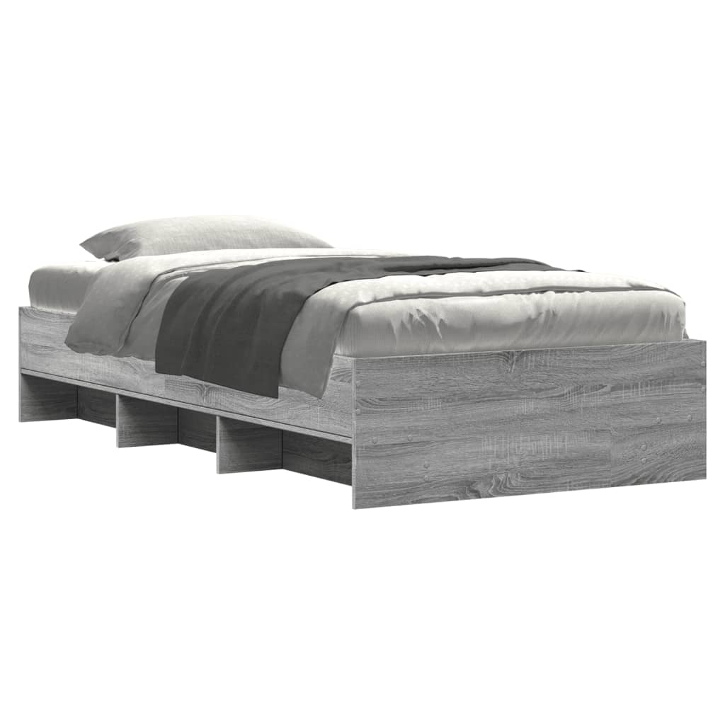Giroletto-Struttura Letto Grigio Sonoma 90x190 cm in Legno Multistrato 928180
