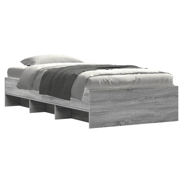 Giroletto-Struttura Letto Grigio Sonoma 90x190 cm in Legno Multistrato 928180