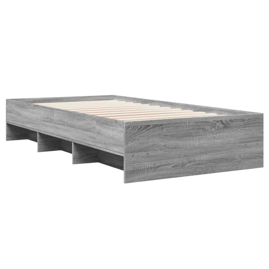 Giroletto-Struttura Letto Grigio Sonoma 90x190 cm in Legno Multistrato 928180