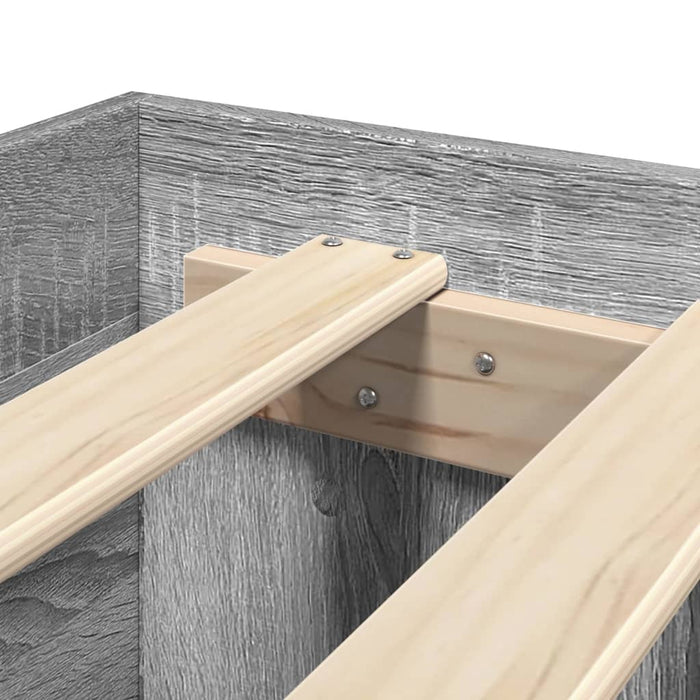 Giroletto-Struttura Letto Grigio Sonoma 90x190 cm in Legno Multistrato 928180