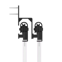 Kit di Binari per Porte Scorrevoli 213,5 cm Acciaio Nero 3295732