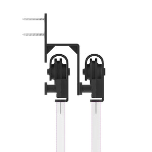 Kit di Binari per Porte Scorrevoli 213,5 cm Acciaio Nero 3295732