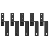 Kit di Binari per Porte Scorrevoli 213,5 cm Acciaio Nero 3295736